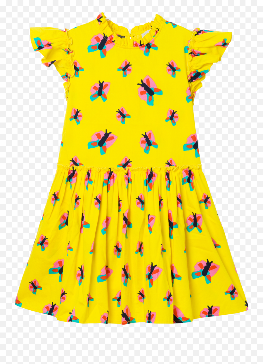 Stella Mccartney Kids Yellow Butterflies Dress - Walmartcom Emoji,Stella Mccartney Logo
