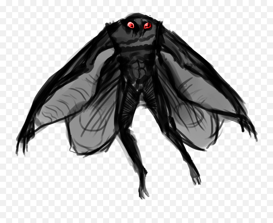 Moth Man Png Transparent Image Png Svg Clip Art For Web Emoji,Moth Clipart Black And White