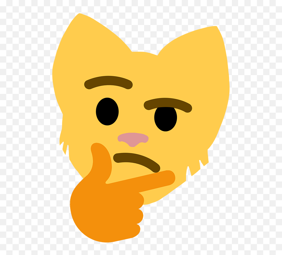 Katia Thinking Face Thinking Face Emoji Know Your Meme,Cat Emoji Transparent