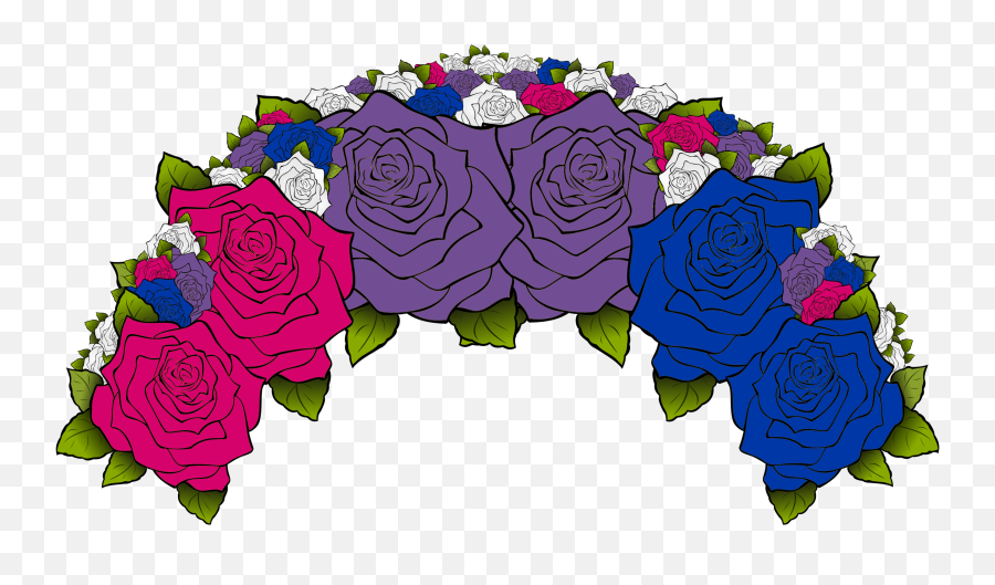 Pride Flower Crowns - Mawar Merah Emoji,Flower Crown Transparent