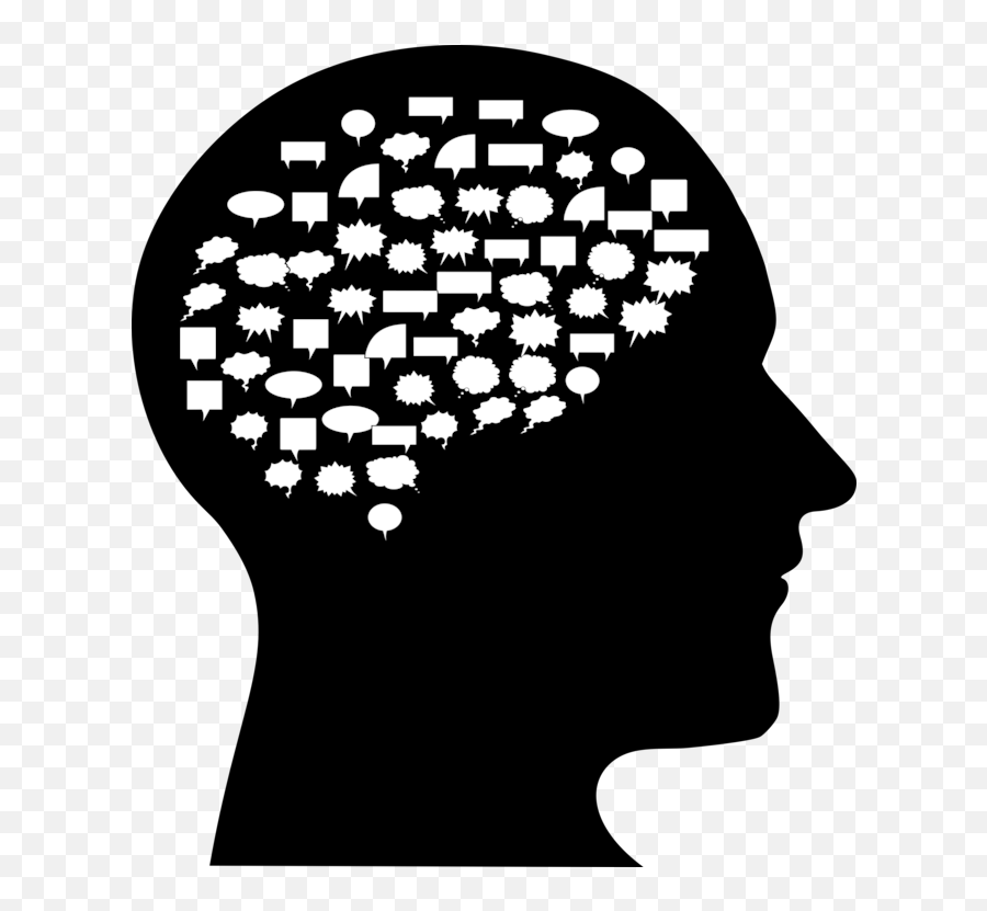 Human Behaviorheadsilhouette Png Clipart - Royalty Free Emoji,Brain Clipart Black And White