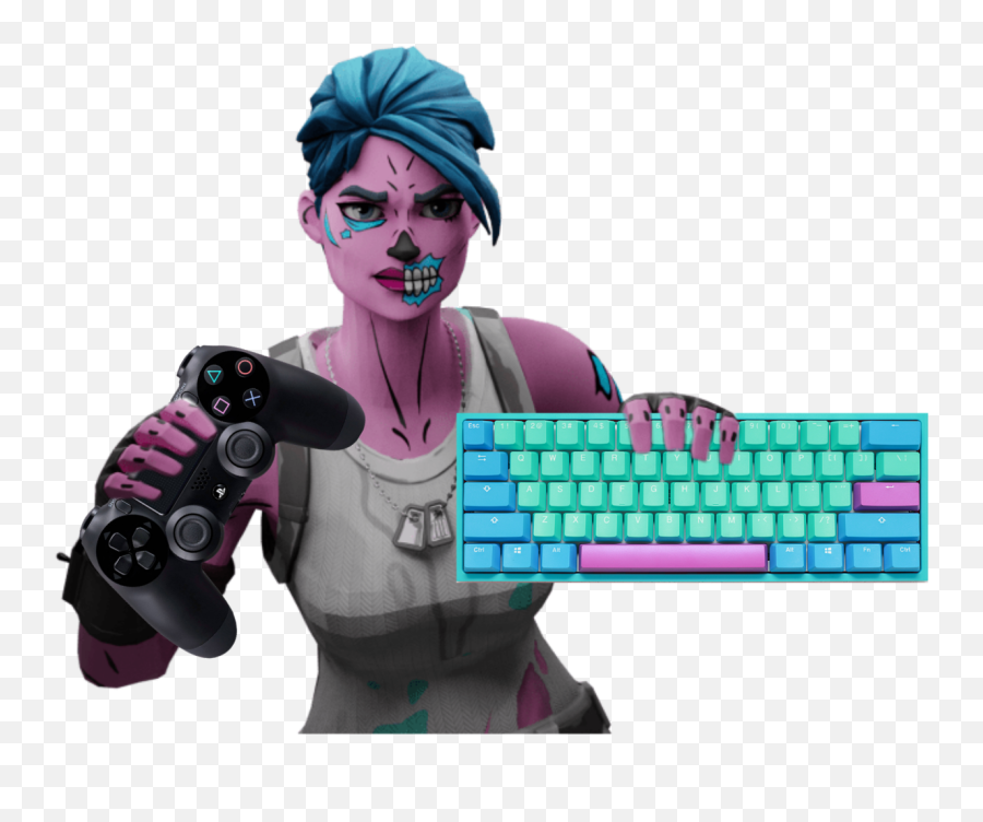 Fortnite Ps4 Ps4 Ghoultrooper Sticker By Shadowzz Gfx - Fortnite Skin Mit Controller Emoji,Ps4 Controller Png