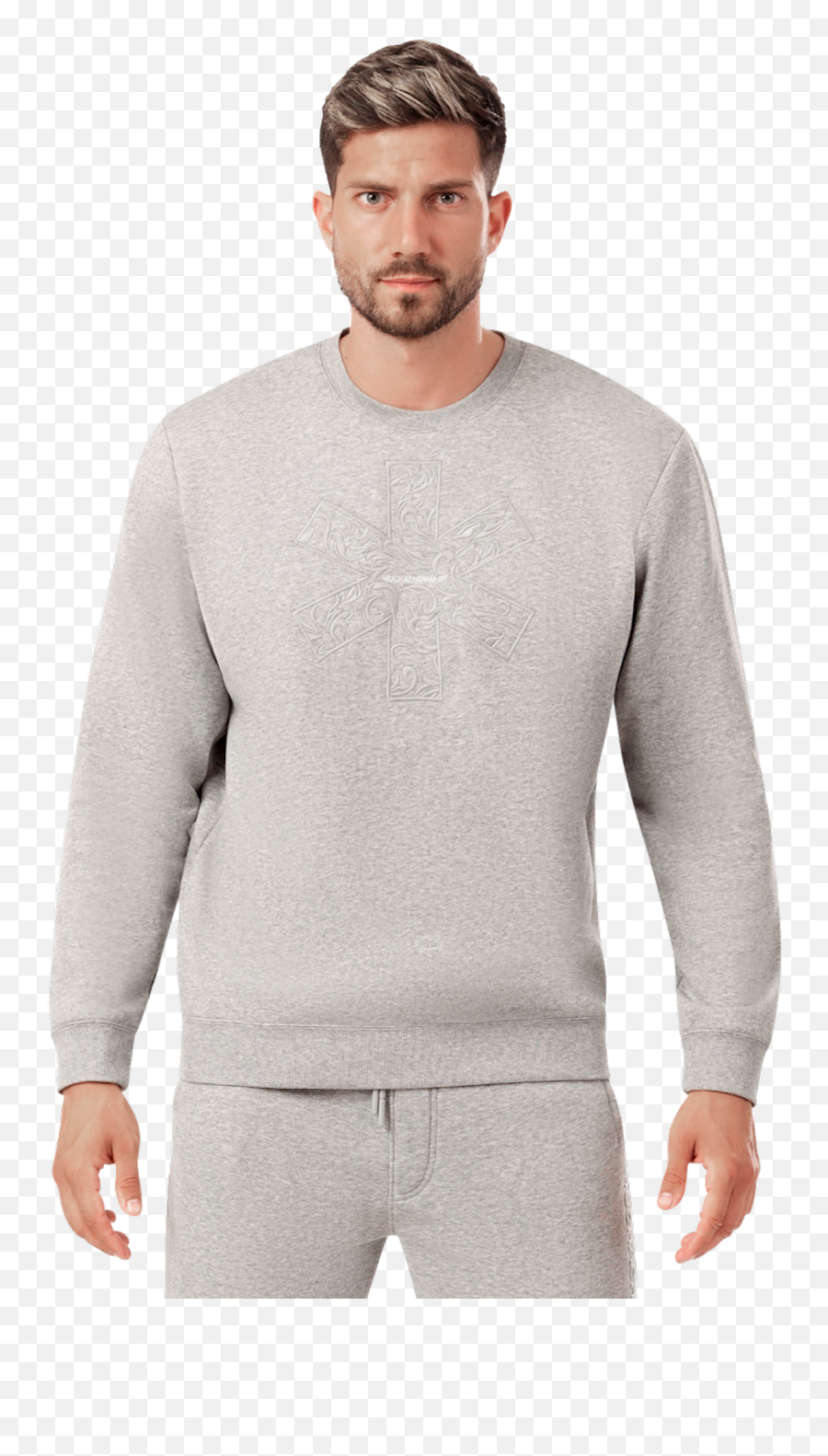 Men Sweater Grey - Muchachomalo Emoji,Calvin Klein Logo T Shirt Mens