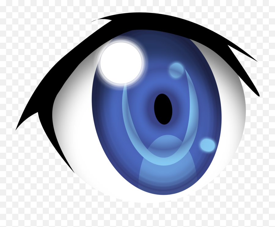 Download Blue Eyes Clipart Anime Eye - Anime Eye Transparent Emoji,Eyes Clipart