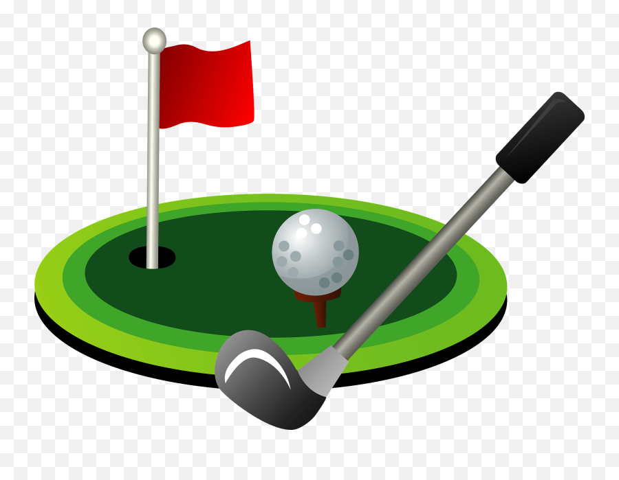 Golf Club And Ball Clipart - Golf Clubs Clipart Emoji,Golf Ball Clipart