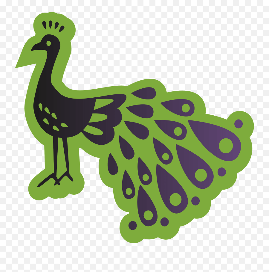 Green Peacock Clipart - Comb Emoji,Peacock Clipart