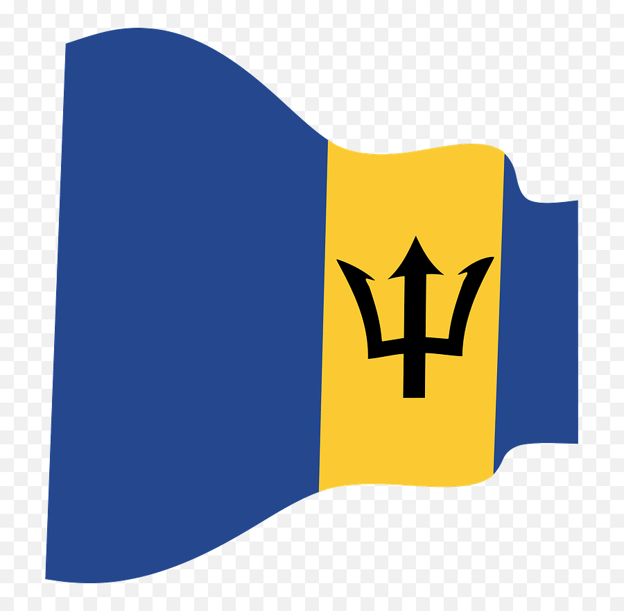 Barbados Flag Clipart - Barbados Flag Emoji,Flag Clipart