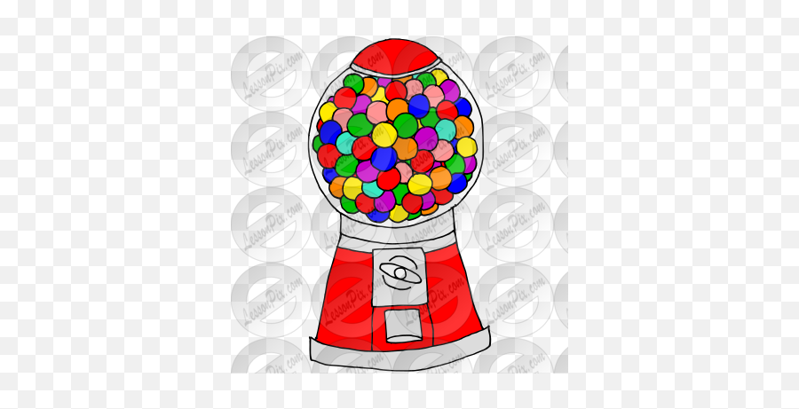 Gumball Machine Picture For Classroom - Dot Emoji,Gumball Machine Clipart