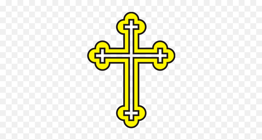 Christian Cross Png - Orthodox Cross Clipart Transparent Emoji,White Cross Png