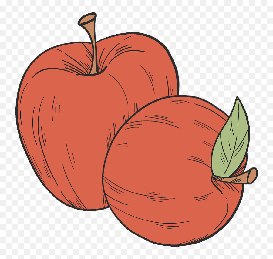 Two Red Apples Clipart Free Download Transparent Png - Superfood Emoji,Red Apple Clipart