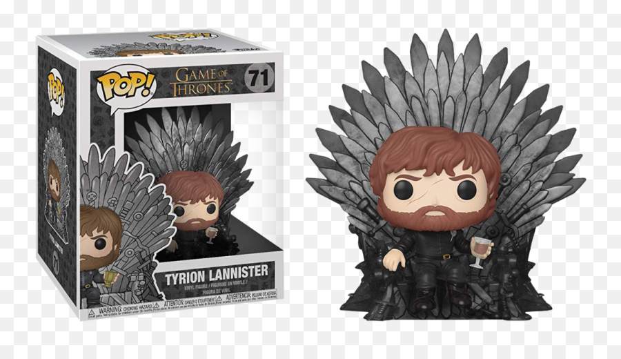 Funko Pop Game Of Thrones Iron Throne Deluxe Vinyl Figures - Funko Pop Tyrion Lannister Emoji,Game Of Thrones Png