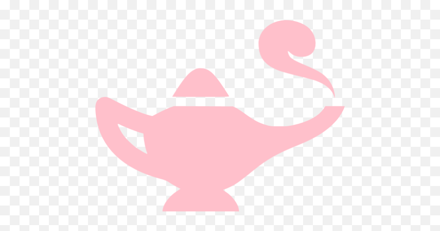 Pink Lamp Genie Icon Emoji,Genie Lamp Clipart