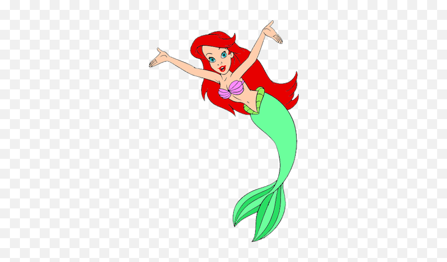 Mermaid Ariel Clip Art 5 Disney Clip Art Galore Emoji,Little Mermaid Clipart Black And White