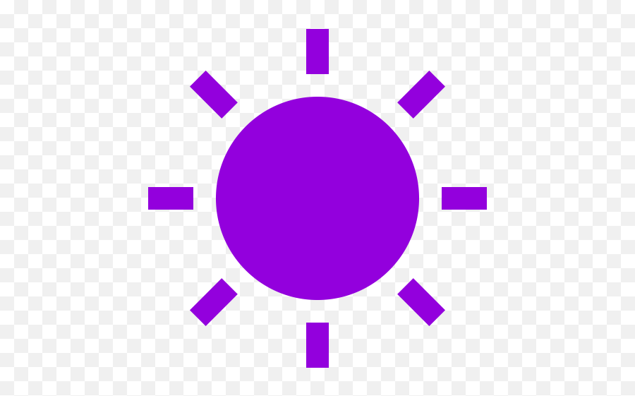 Purple Sun Icon Png Symbol Emoji,Sun Icon Png