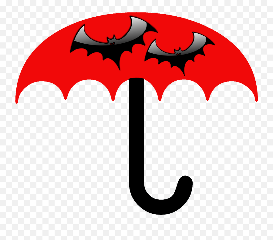 Umbrella Clipart Emoji,Red Batman Logo