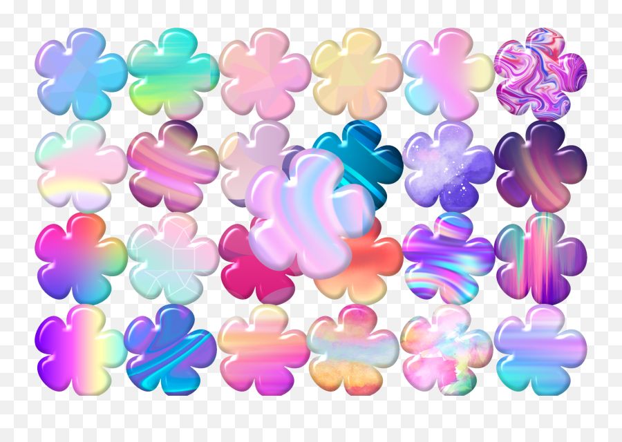 Embossed Pattern Texture Flower Clipart - Girly Emoji,Flower Clipart