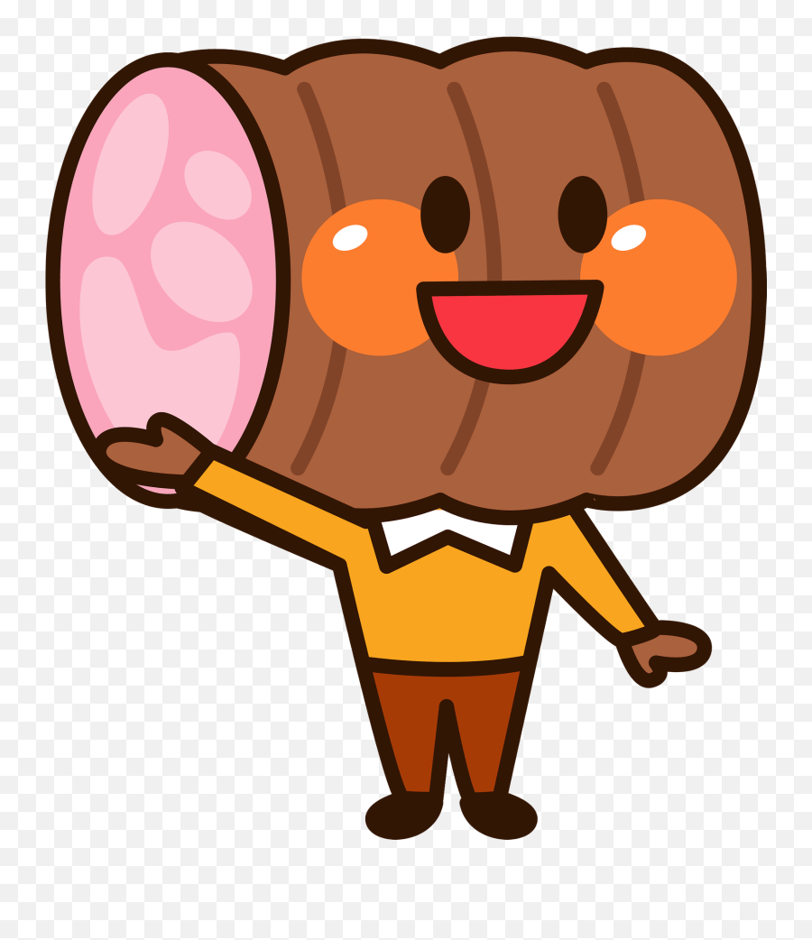 Ham Character Clipart Emoji,Ham Clipart
