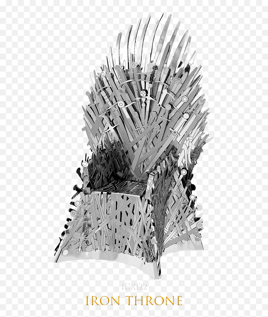 Thrones Iron Throne - Game Of Thrones Metal Earth Iconx Iron Throne Model Kit Emoji,Iron Throne Png