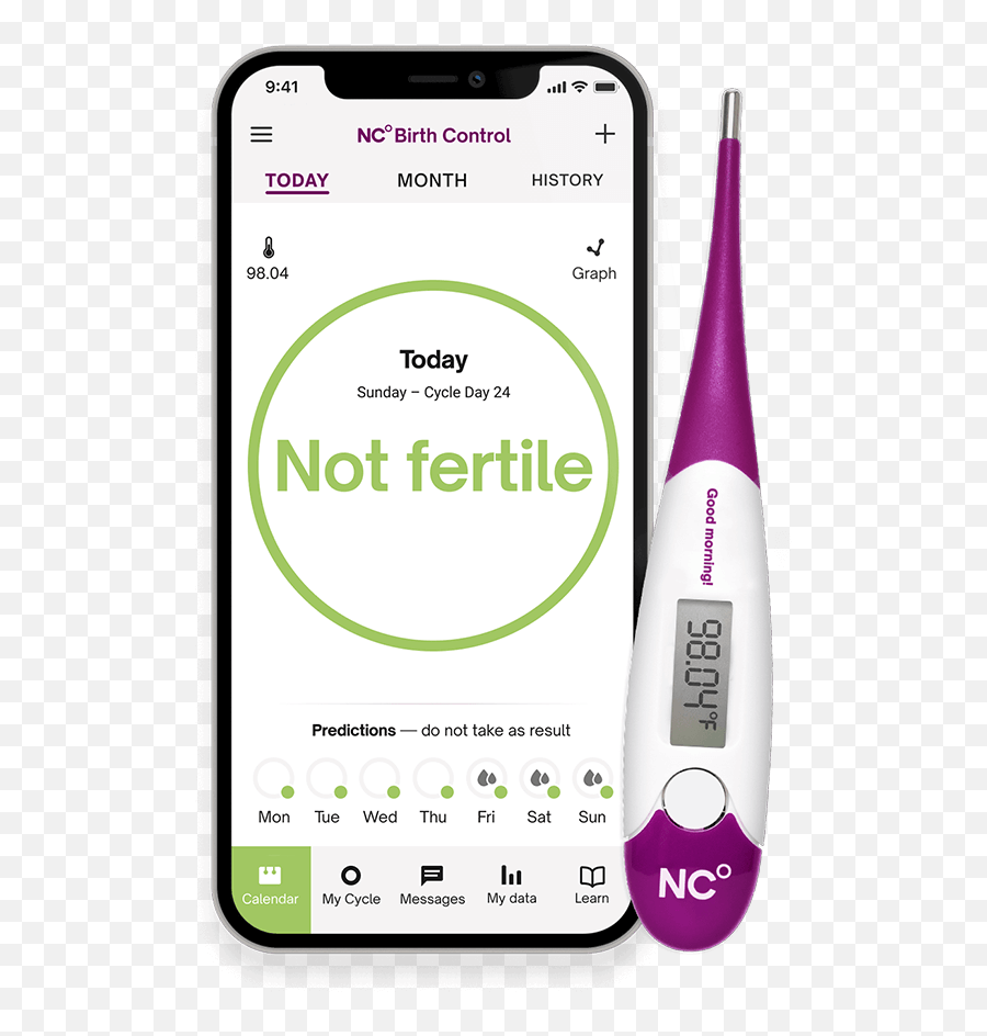 Hormone - Free Birth Control Online Natural Cycles Natural Cycles Thermometer Emoji,Thermometer Png