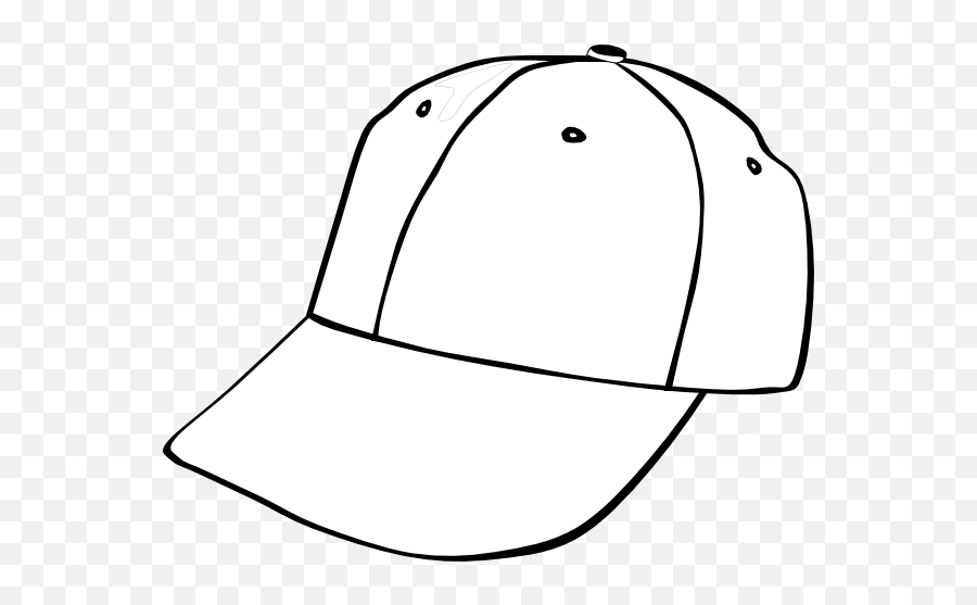Yankees Baseball Hat Clipart - Black And White Image Of Cap Emoji,Baseball Cap Clipart