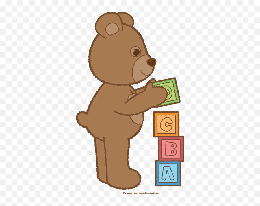 Teddy Bear Clipart Teddy Bear Clipart Bear Clipart Teddy - Cartoon Teddy Bear With Blocks Emoji,Teddy Bear Clipart