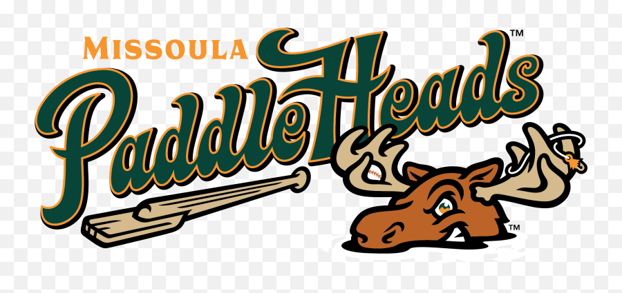Missoula Paddleheads Primary Logo Ball - Missoula Paddleheads Emoji,Antler Logo