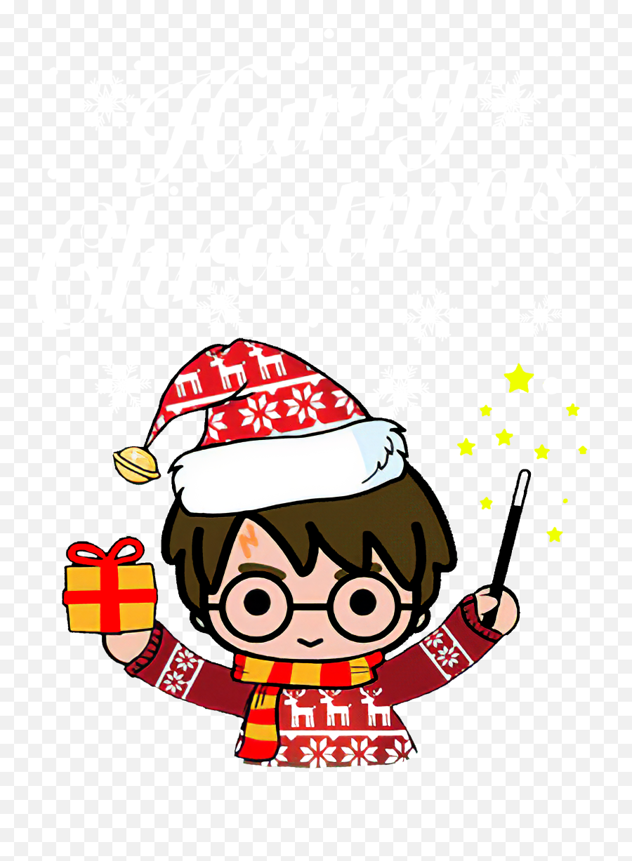 Merry Christmas Harry Potter Harry - Christmas Harry Potter Clipart Emoji,Sorting Hat Clipart