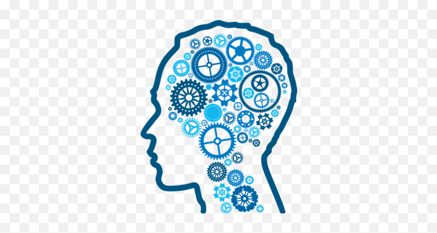Brain Blue Mechanics Png Hd Transparent - Vector Human Brain Png Emoji,Brain Transparent Background