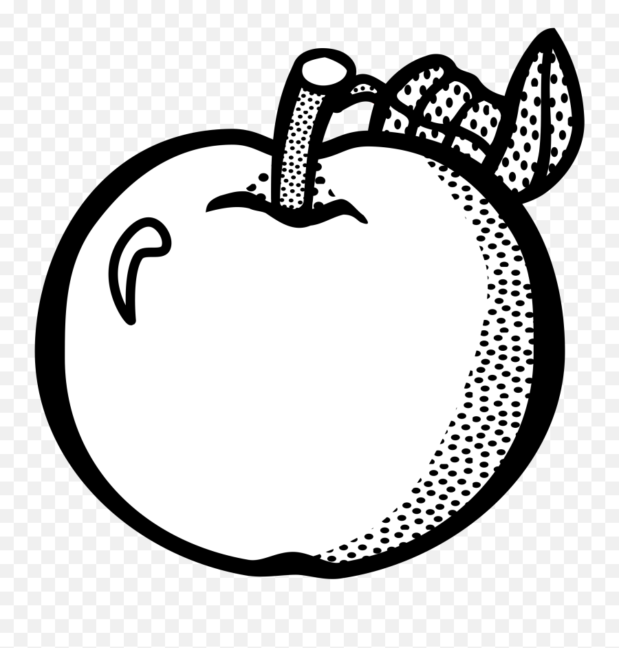 Free Apple Images Black And White - Fruit Banana Clipart Black And White Emoji,Apple Clipart Black And White