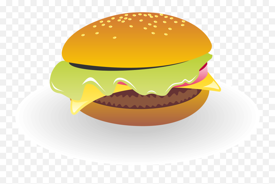 Hamburger Clipart Cheeseburger - Hamburger Tekening Png Emoji,Hamburger Clipart