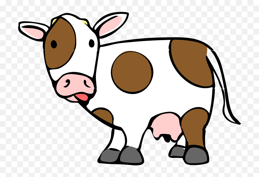 Cow Clipart Cartoon Cow Cartoon - Meat Cow Cartoon Emoji,Cow Clipart