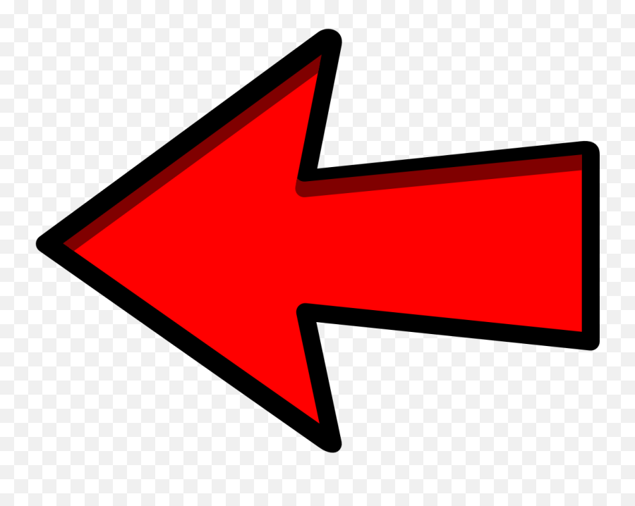 Red Arrow Png Image - Arrow Left Clipart Emoji,Arrow Png