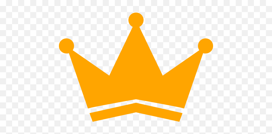 Orange Crown 3 Icon - Free Orange Crown Icons Crown Icon Emoji,Crown Transparent