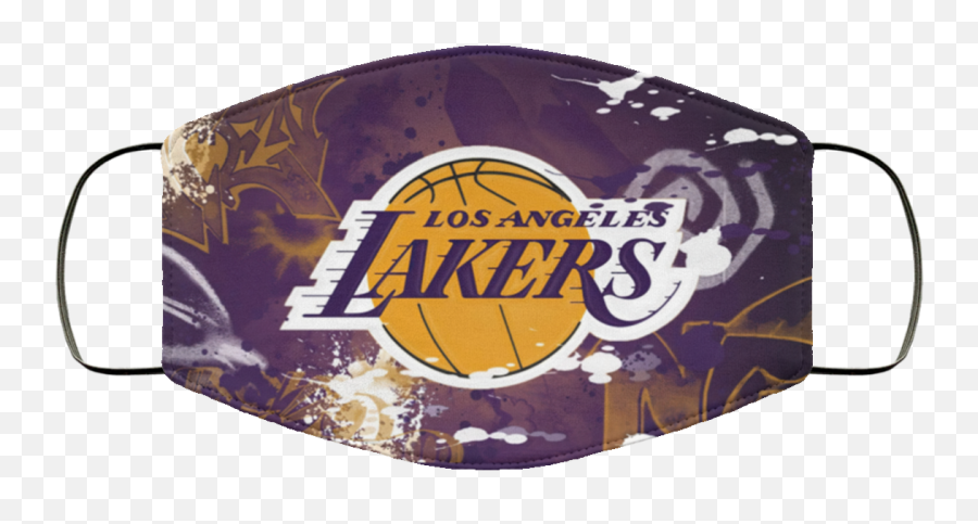 Los Angeles Lakers Face Mask Antibacterial Fabric - Varsity Jacket La Leather Emoji,Los Angeles Lakers Logo