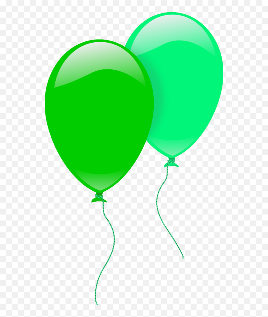 Clipart Balloon Vector - Transparent Clipart Green Balloons Emoji,Balloon Clipart No Background