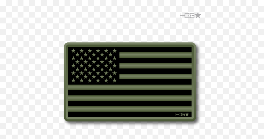 Us Flag Subdued Od Green Thin Blue Line Decal Hdg Tactical Emoji,Us Flag Transparent