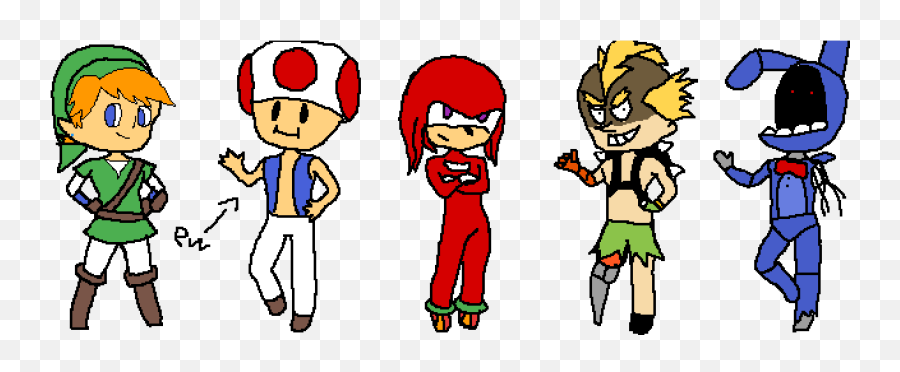 Pixilart - Favorite Video Game Characters Male By Minerpig Emoji,Video Game Characters Png