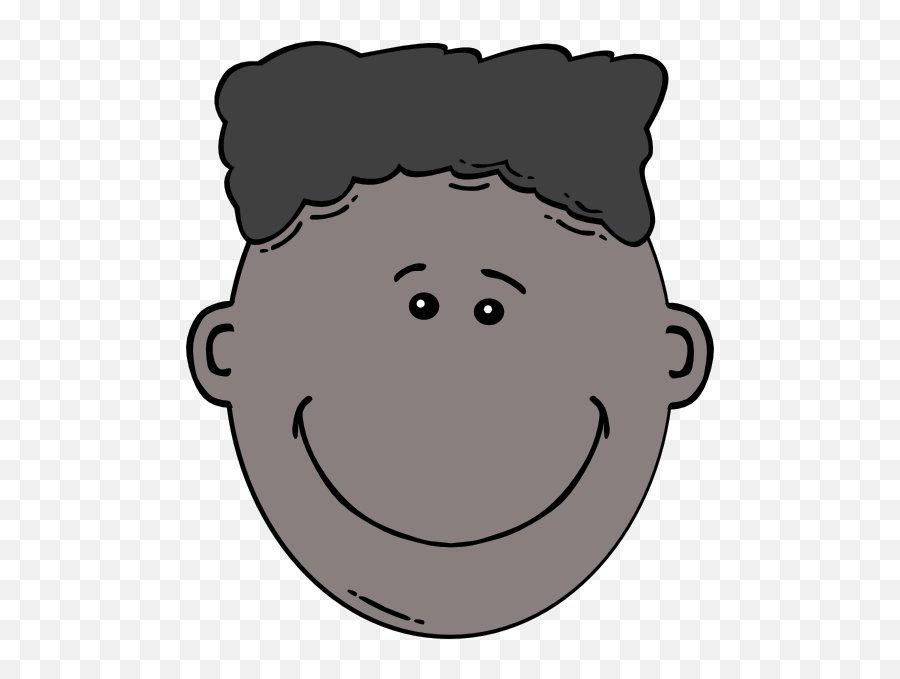 Black Cartoon Faces - Clipartsco Emoji,Smiley Face Black And White Clipart