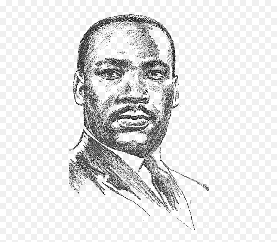 Mlk Clipart Martin Luther King Day - Drawing Martin Luther King Jr Clipart Emoji,Martin Luther King Jr Clipart