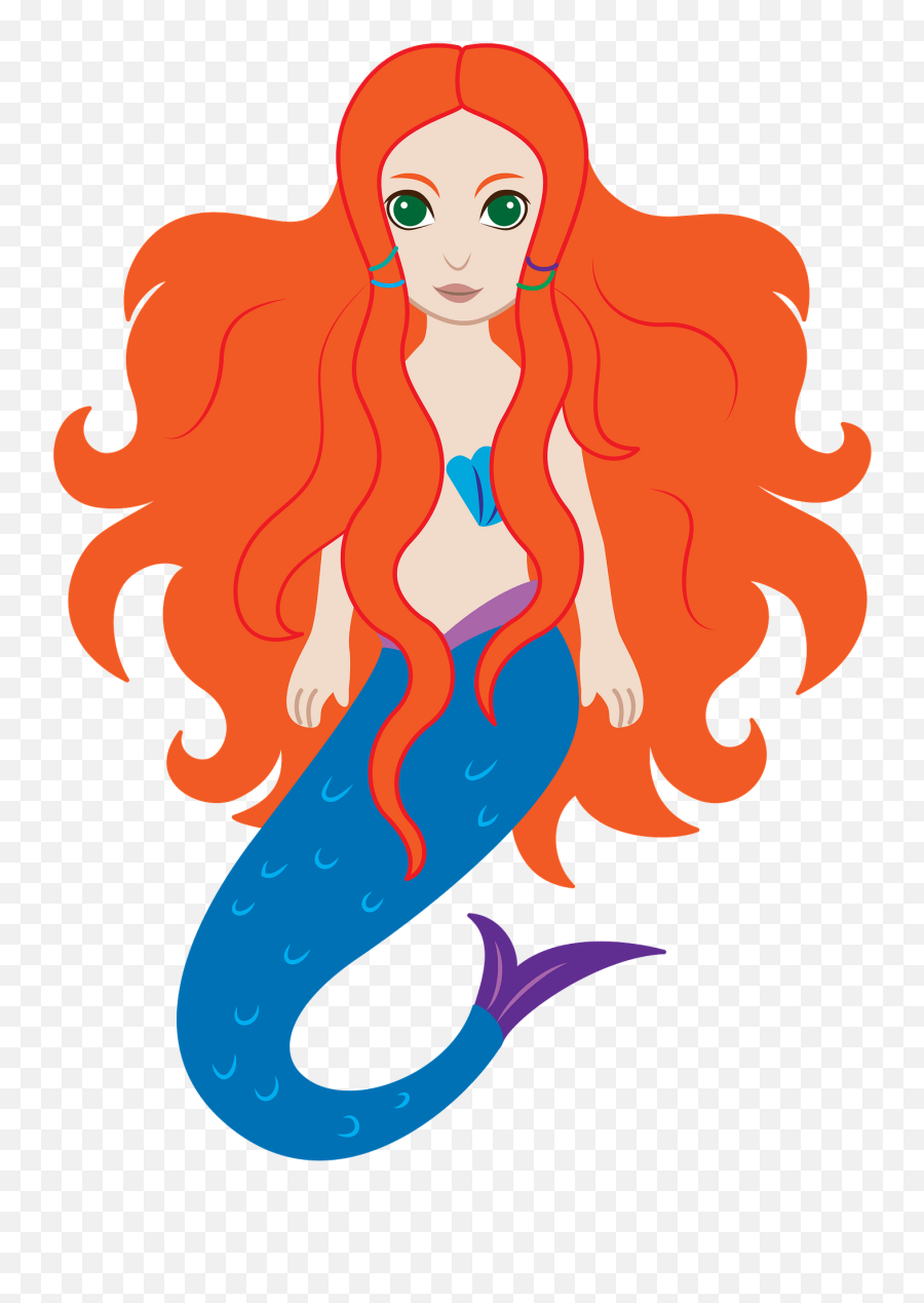 Mermaid Clipart Free Download Transparent Png Creazilla - Mermaid Emoji,Mermaid Clipart