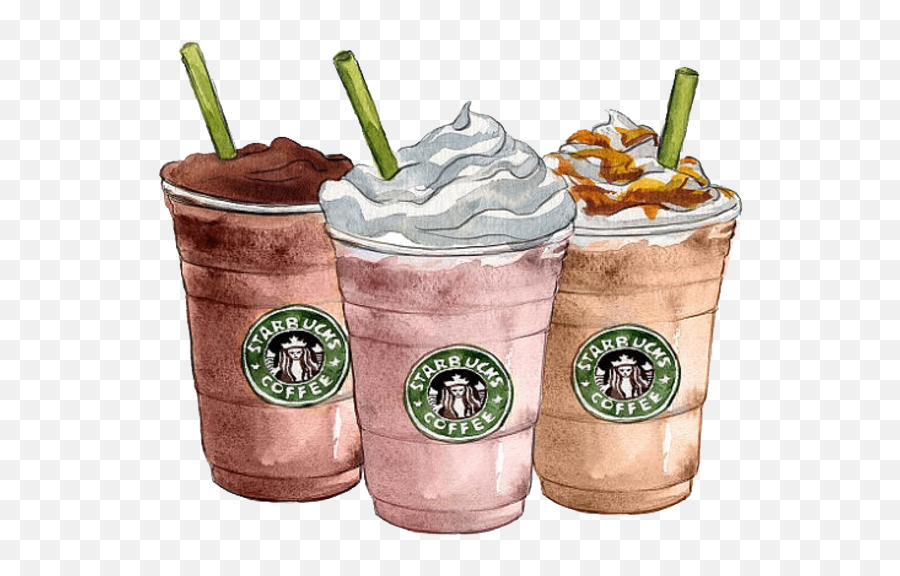 Latte Coffee Starbucks Cafe Ice Cream - Transparent Starbucks Png Emoji,Starbucks Clipart