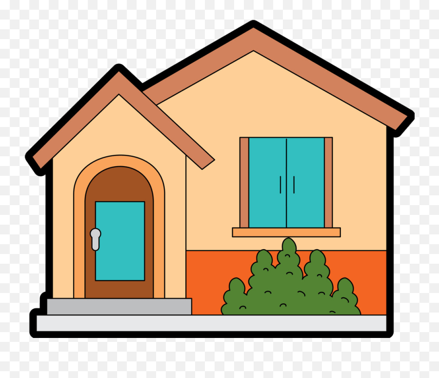 Front Of House Clipart Transparent - Horizontal Emoji,House Clipart