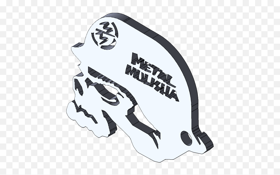 Metal Mulisha Keyring - Language Emoji,Metal Mulisha Logo