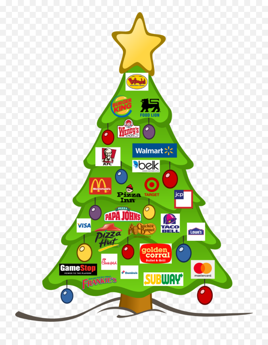 Gift Card Tree Raffle - Green Printable Christmas Tree Emoji,Golden Corral Logo