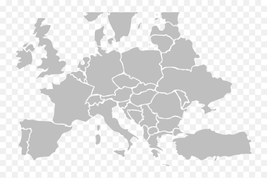 Europe Map Png - Europe Map Grey Png Emoji,Europe Map Png