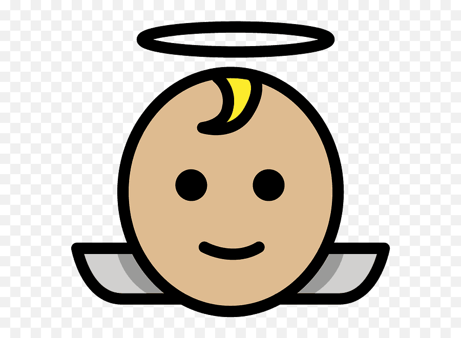 Baby Angel Emoji Clipart - Angel,Angel Emoji Png