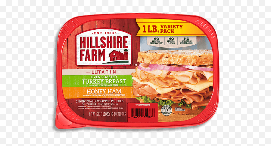Oven Roasted Turkey Breast U0026 Honey Ham Variety Pack - Hillshire Farms Turkey Emoji,Cooked Turkey Png