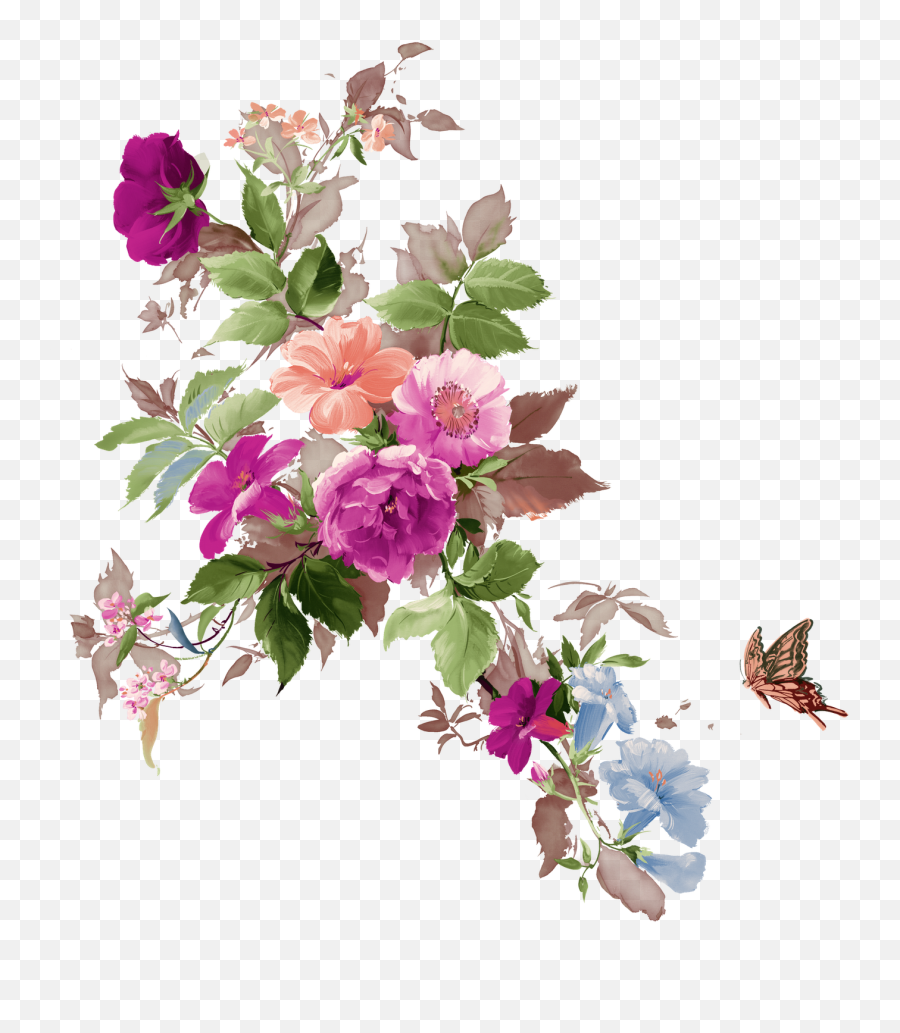 Free Download Flower Png Transparent - Flower Png Images Free Download Emoji,Floral Png