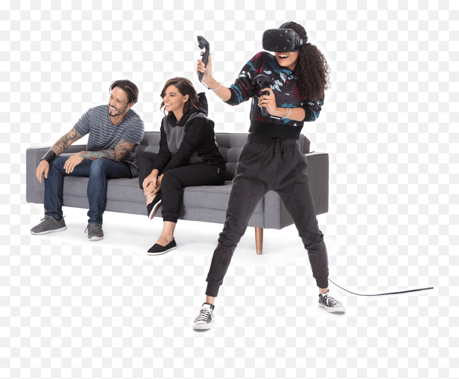 Image Result For Mean And Women With Vr Virtual Reality - People Using Vr Png Emoji,Virtual Reality Png
