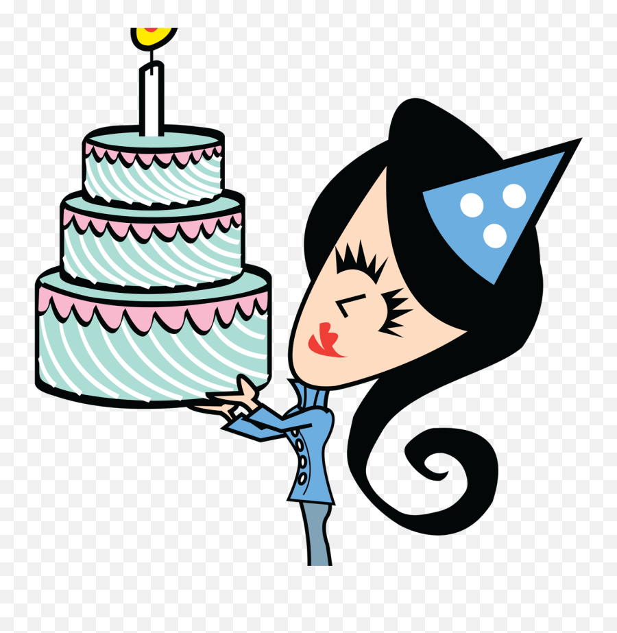 Banner Black And White Library Happy Birthday Marblehead - Birthday Cartoon Girls Funny Emoji,Birthday Cake Clipart Black And White